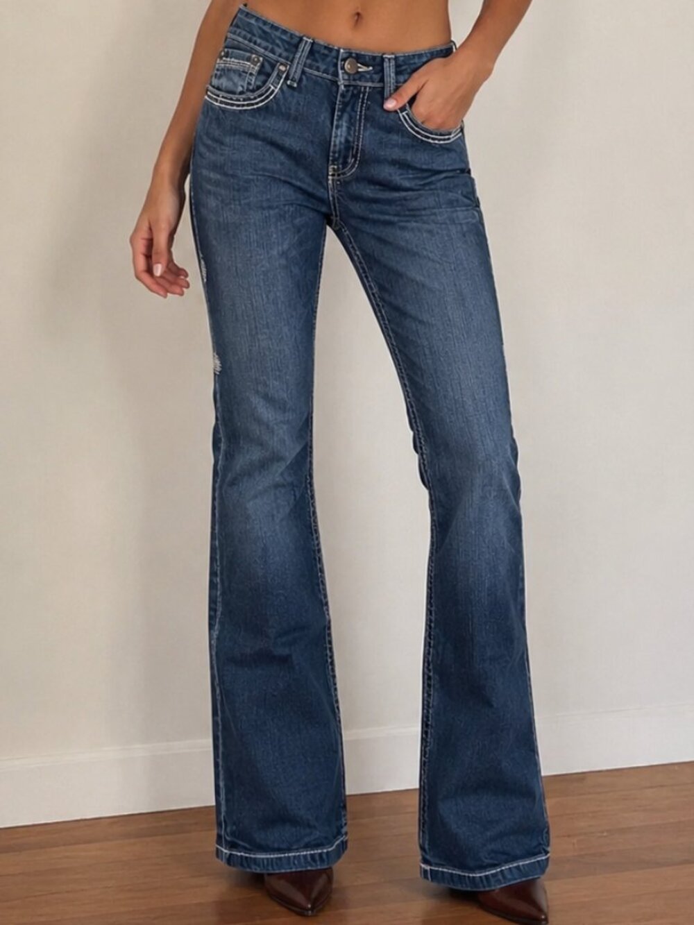 Cruel Denim Abby Bootcut Low Rise Jeans Vintage Cowgirl Western Indie Size 28